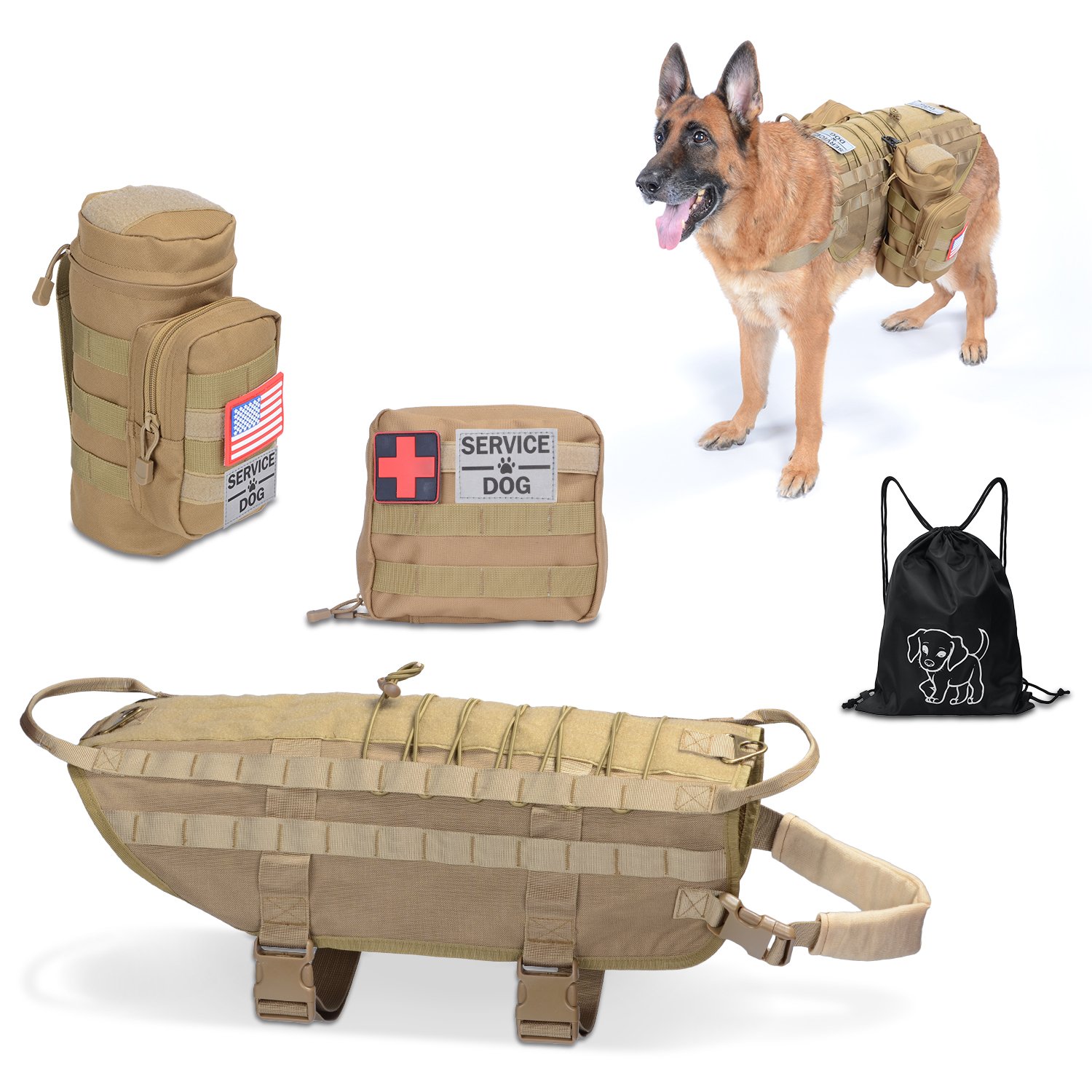 tactical dog backpack