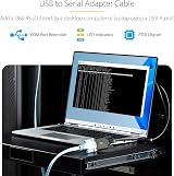 StarTech USB to DB9 RS232 Adapter Cable 1m FTDI COM Retention LED view 2