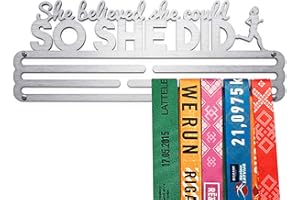 United Medals She Believed She Could So She Did Sport Medal Hanger Display | Steel Medal Holder