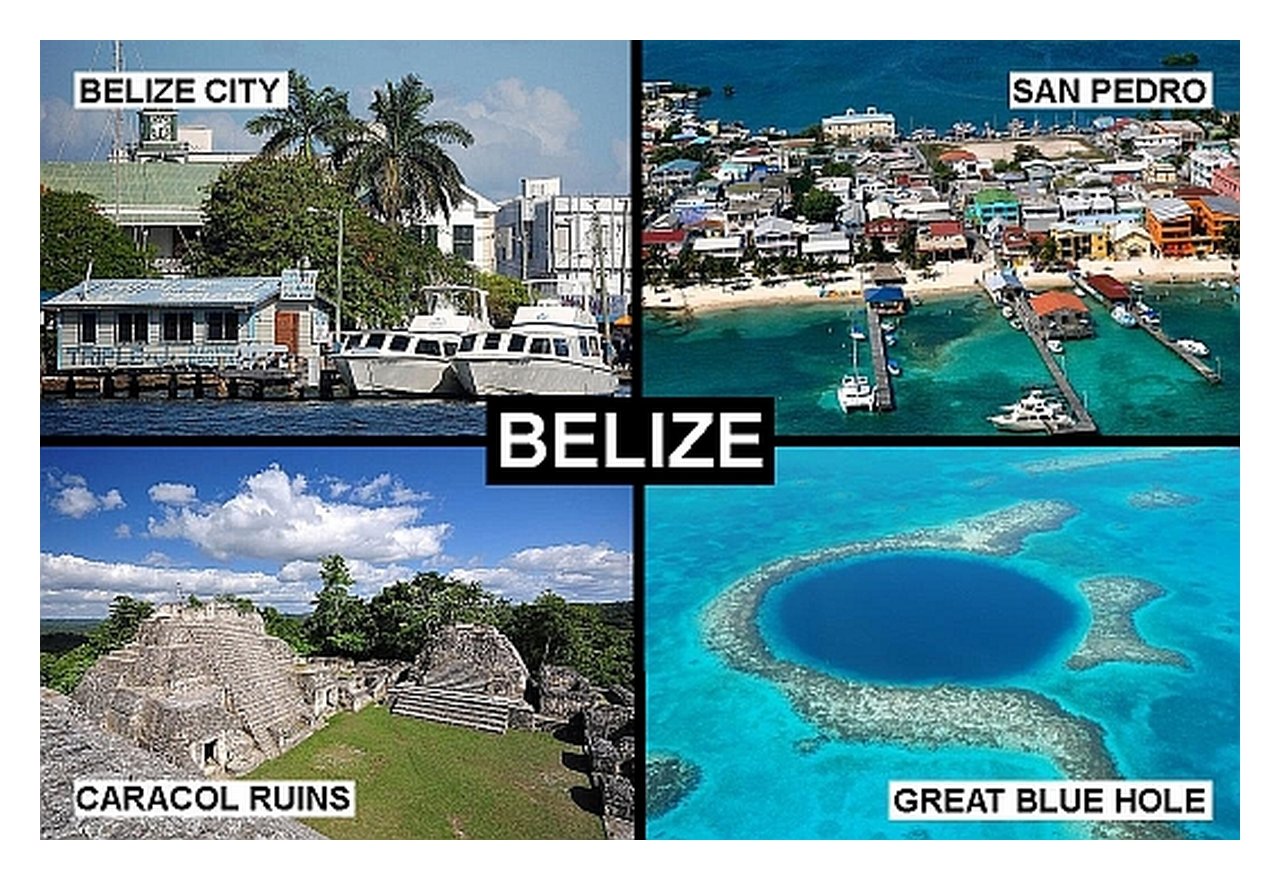 IMÁN PARA NEVERA - RECUERDO de BELIZE 9cm x 6cm Jumbo: Amazon.es ...