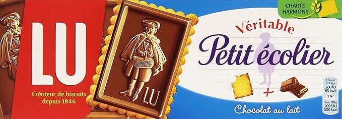 Lu Veritable Petit Ecolier Milk Chocolate Biscuits 150g Amazon Com Grocery Gourmet Food