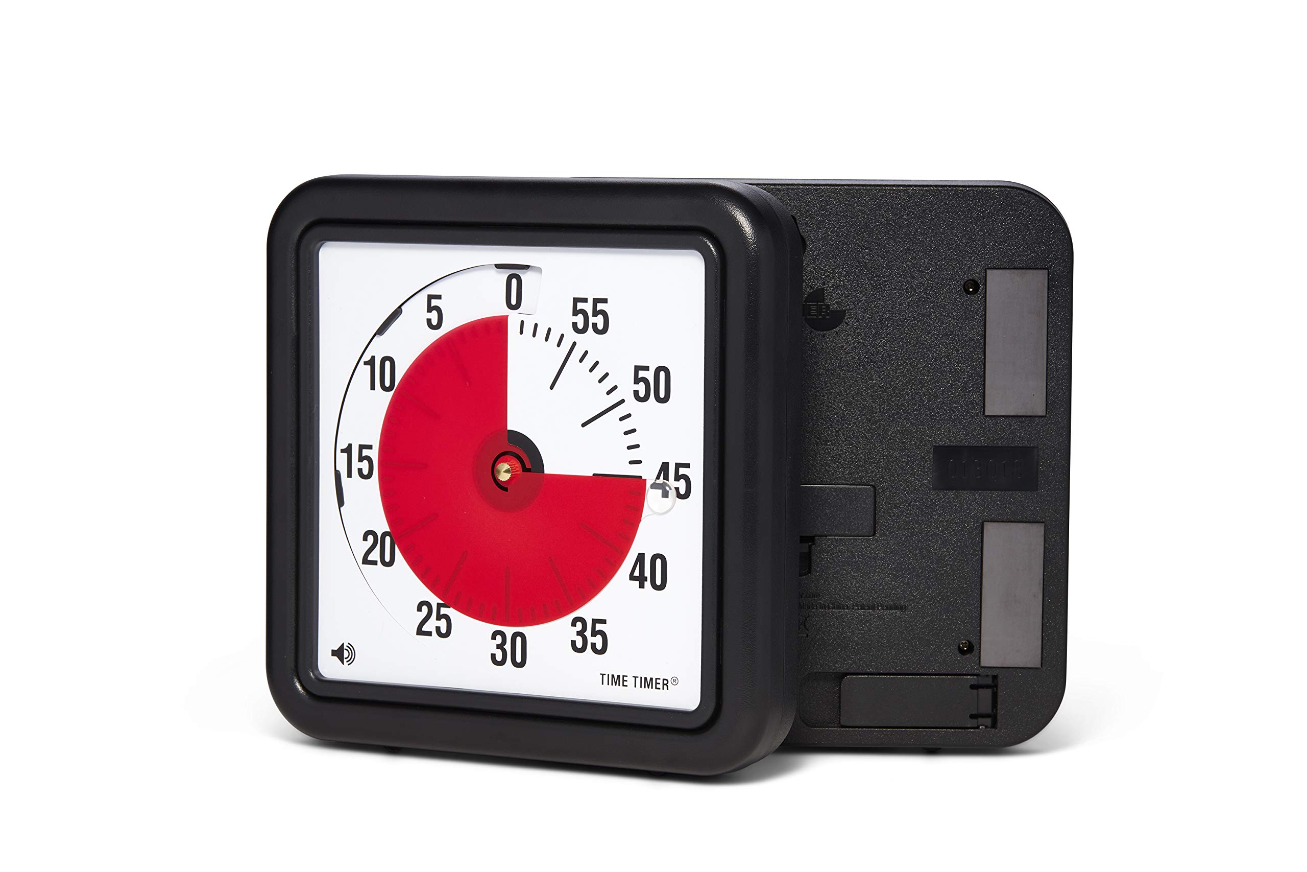 Time Timer 60 Minute Magnetic Timer with Optical Signal, Countdown Clock for Kids and Adults, Classroom or Meeting Room (Medium - 18cm), TTA1-MAG-W