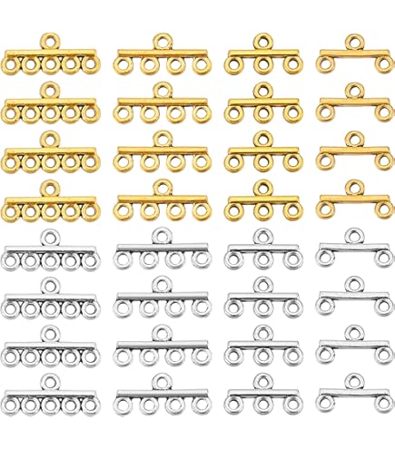 PH PandaHall 8pcs Fermoirs Superposés En Argent Sterling 925 Pour