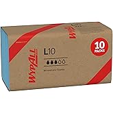 WypAll GeneralClean L10 Light Cleaning Towels, 10 x 224 Sheets (05123) | Windshield Towels, Blue, Designed for Fast Water Clean-Up, Ideal for Spray-and-Wipe Tasks
