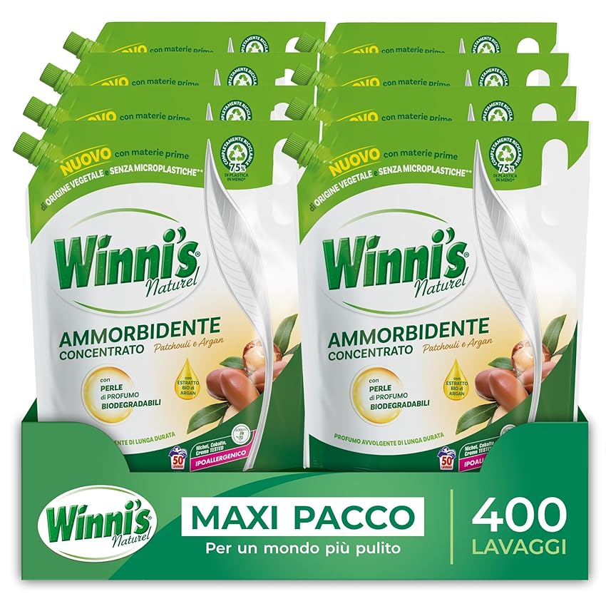 Winni's - Ammorbidente Lavatrice Ipoallergenico Concentrato Ecoformato