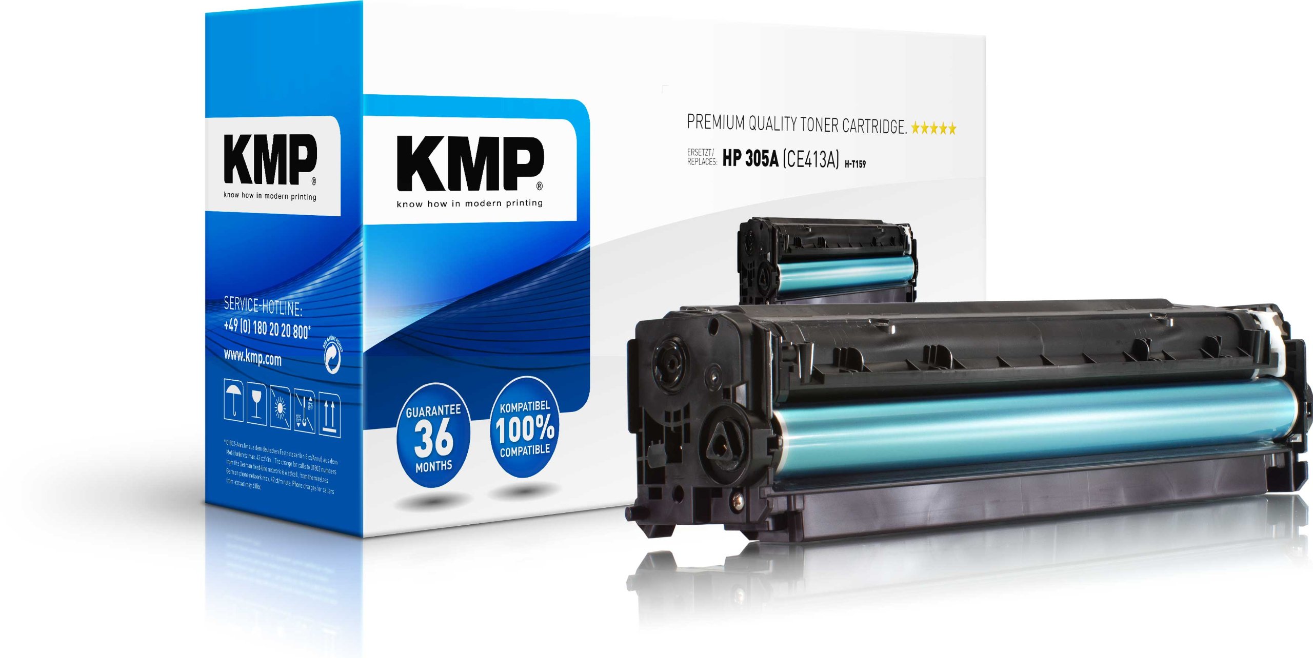 KMP Remanufactured Premium Toner Cartridge for HP CE413A - Magenta