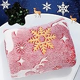 SYMI SMMR Glow in The Dark Christmas Throw Blanket with Storage Bag, Soft Throw Blanket for Girls Boys, Camping Blanket, Gifts for Children Ages 1-10, Kids Blanket, Day Care Home Office Travel Use