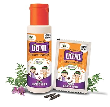 Licenil Anti Lice Nit Treatment Shampoo Natural Ingredients 55ml (Pack of 3)