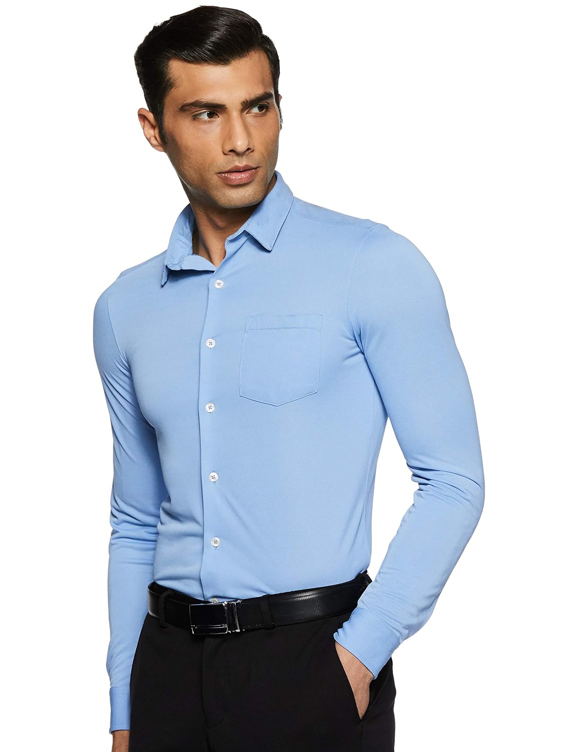 Buy Arrow Men's Solid Regular Fit Formal Shirt at Amazon.in