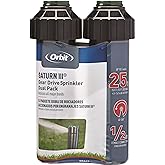 Orbit 55469 Saturn III Gear-Drive Rotor Water Sprinkler (2-Pack) | Gear-Drive Rotor Sprinkler with Adjustable Spray Range &amp; Distance for Reliable Lawn &amp; Garden Irrigation