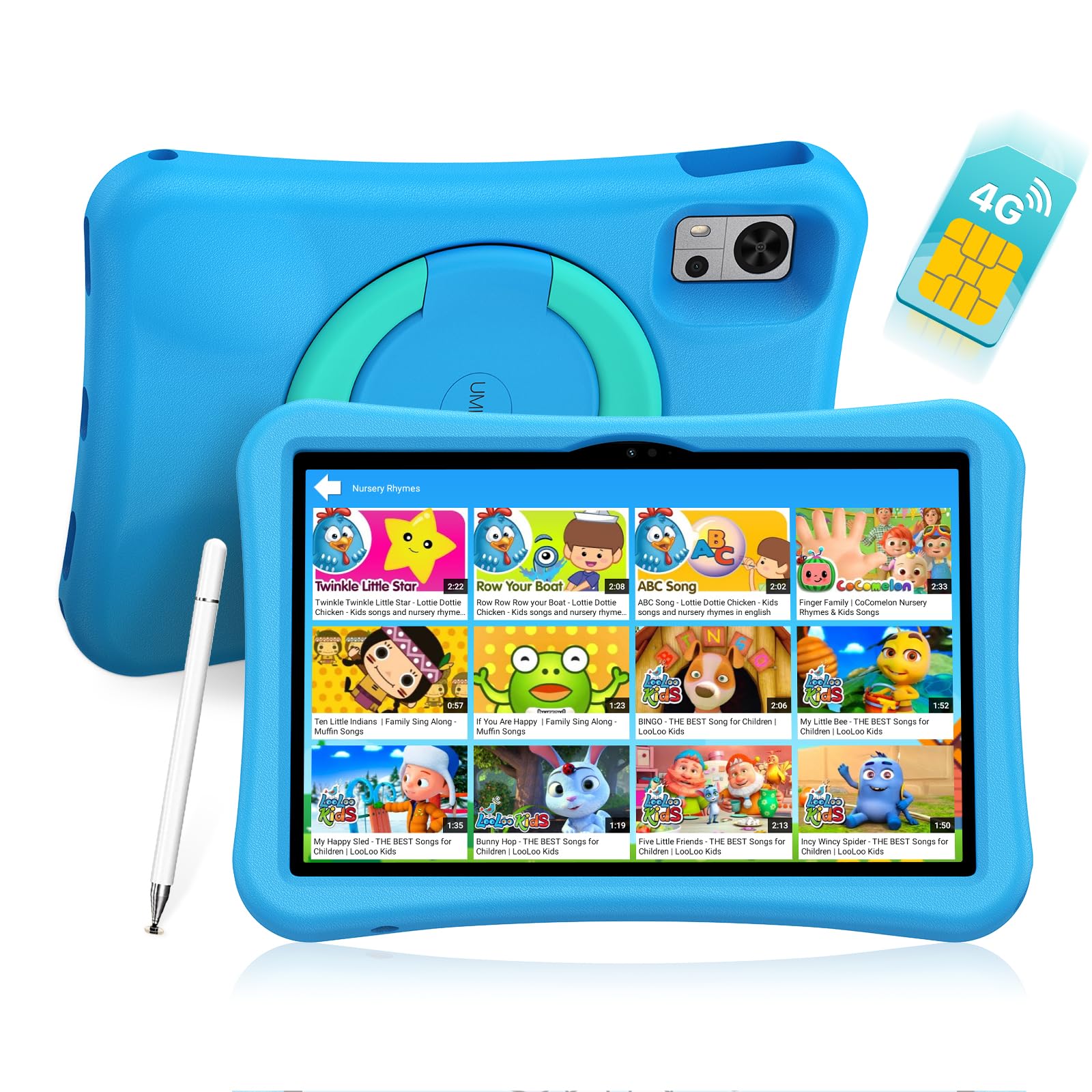 UMIDIGI G5 Kids Tablet 10 Inch, 8+128GB, Tablet Android with Sim, Tablets For All Ages, Octa-Core Processor,Tablets Study Wtaching Online, Parental Control/6000mAh/GPS/WiFi6