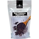 The Spice Lab Peppercorns –Tellicherry Whole Black Peppercorns for Grinder Refill - 1 Pound Bag - Steam Sterilized Kosher Pac