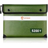 Fireproof & Waterproof Document Bag With Reflective Strip - 2 Sizes For Cash, Passport, Laptop - View #11