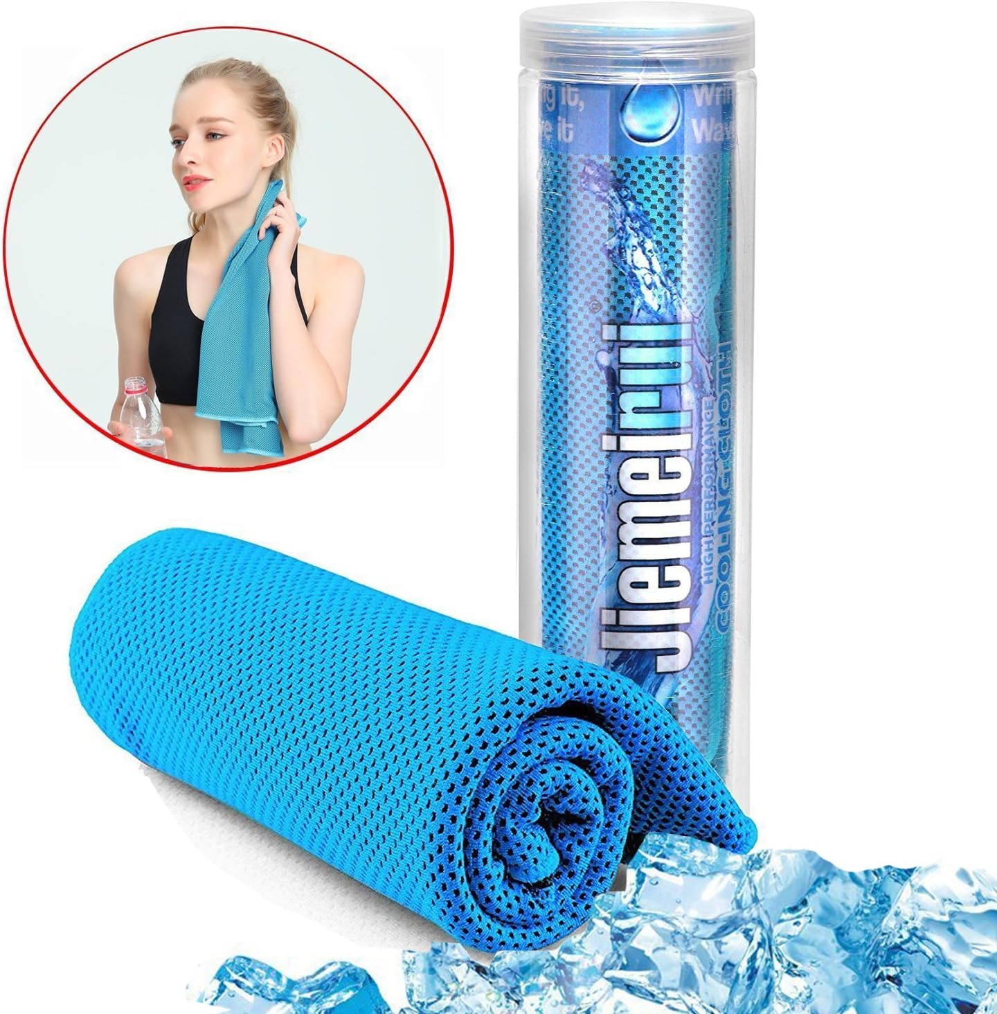 Gym towel/ Sports towel/ Fitness towels for men or women ,40"x12" （Blue)