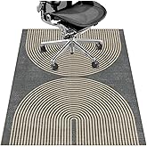 Office Chair Mat for Hardwood Floor&Tile Floor,36"X 48" Heavy Duty Desk Chair Mat for Hard Floors,Under Desk Rug for Rolling Computer Chair,Anti Slip,Low Pile Carpet Floor-Geo Grey