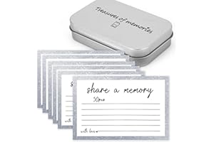 MKISHINE 50 Pcs Share A Memory Cards, Funeral, Graduation, Wedding, Birthday, Memorial, Bridal Shower Games, Funeral Favors