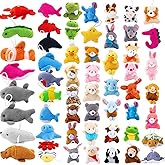 56 Pcs Mini Plush Animal Toys, Soft Cute Stuffed Animal Toy Bulk Keychain Decoration for Students Kids Prize Box, Easter Egg 