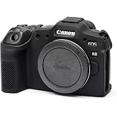 easyCover - Silicone Camera case - Protection for Your Camera Canon R8 - Black