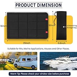 funomo RV Door Window Shade, Foldable Magnet RV