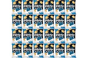 Popchips Potato Chips, Sea Salt Flavor, 0.8oz (Pack of 24)