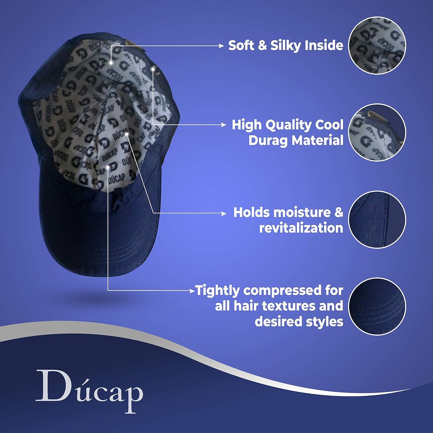 DURAG Hidden Inside HAT for 360 Waves 