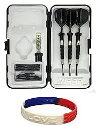 Sure Grip Viper Black Soft Tip Darts with Dart Case