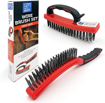 TDBS The Dustpan and Brush Store Wire Brush Twin Pack with Handles