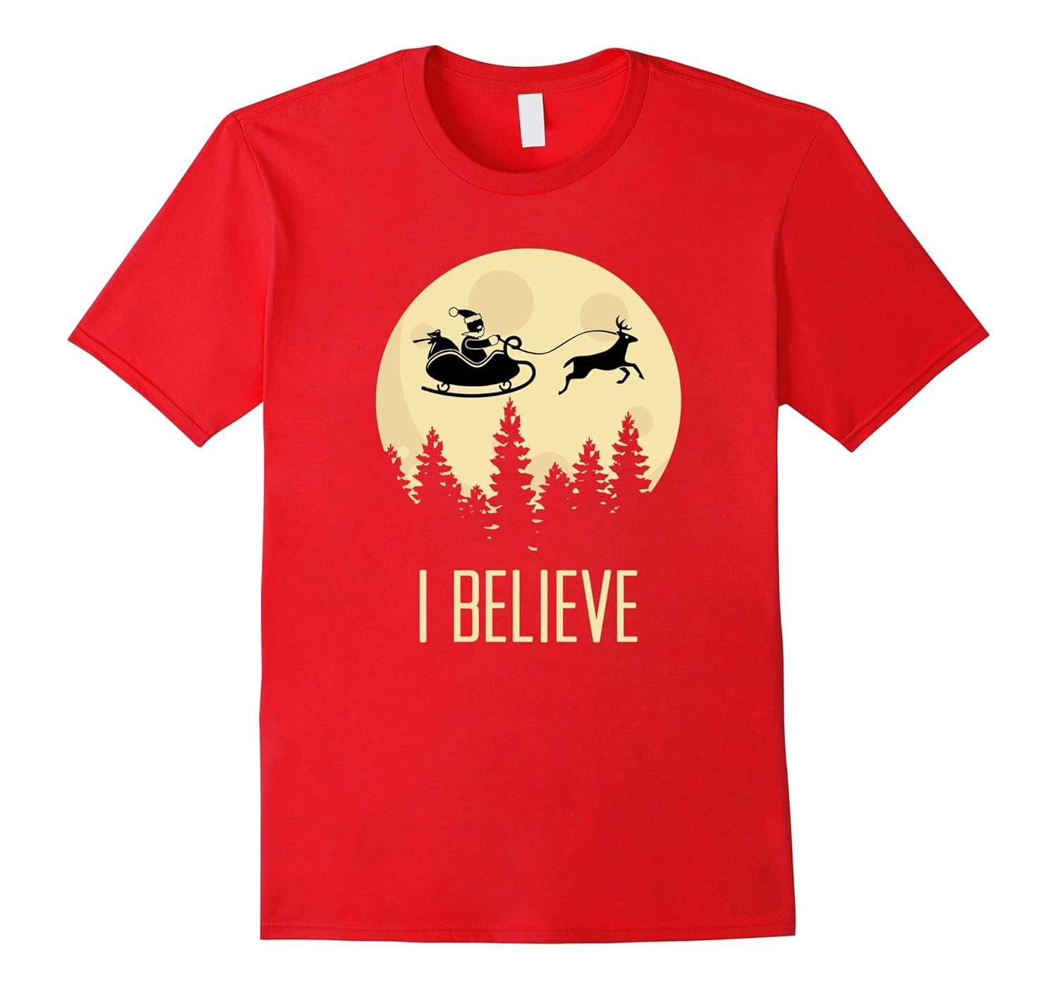 Exclusive I Believe In Santa Claus Christmas T-Shirt-ANZ