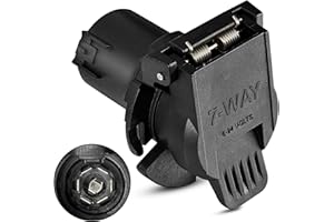 Oyviny OEM Style Replacement USCAR to RV 7 Way Trailer Plug Adapter, Twist Lock Design USCAR to 7-Way RV Blade Socket for Chevy, Ford, GMC and Nissan, Factory 7 Pin and Tow Package Required