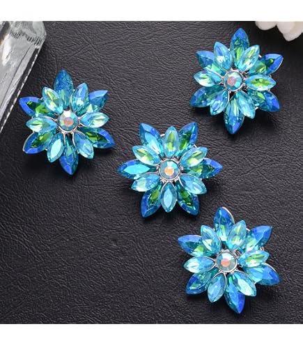 10 Pcs Acrylic Rose Flower Buttons - 12.5mm Sewing Buttons For DIY Crafts, Shirts & Accessories