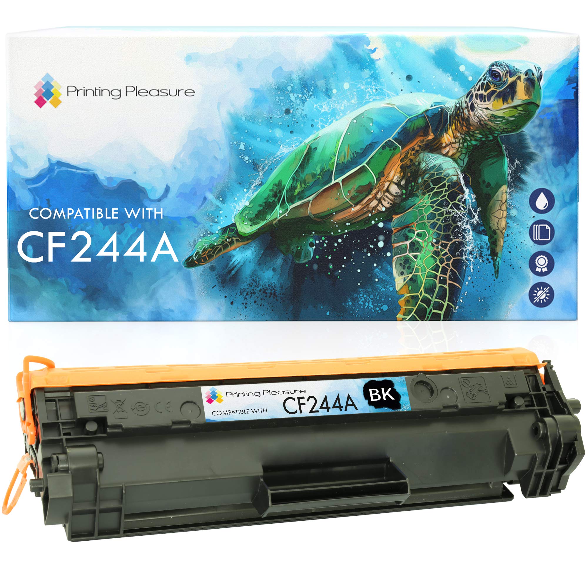 Printing Pleasure CF244A Toner Cartridge compatible for HP LaserJet Pro M15a M15w M16a M16w MFP M28a M28w M29a M29w