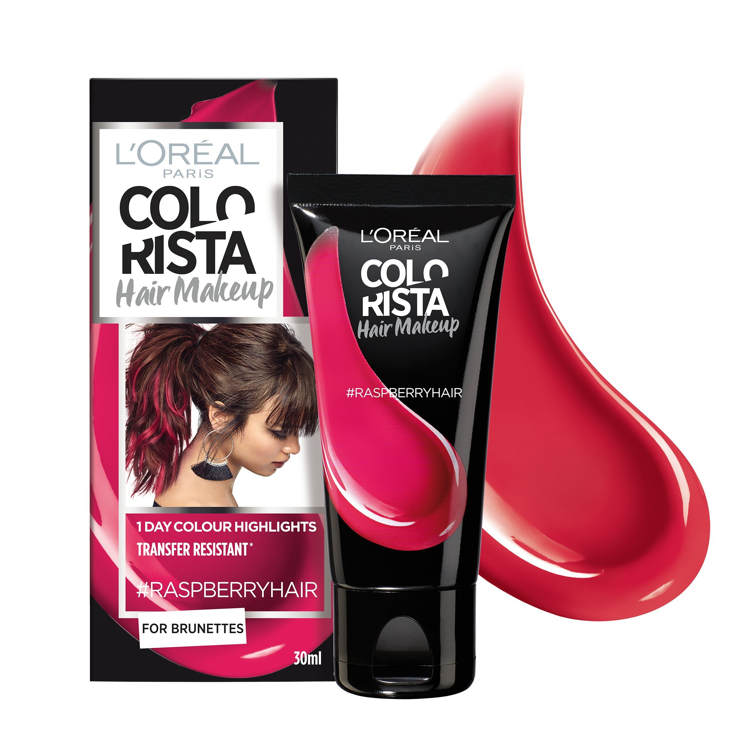 Colorista Hair Makeup Temporary Hair Colour, Raspberry Pink
