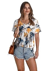Blouses for Women Dressy Casual Plus Size Loose Fit