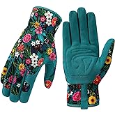 Trifabricy Gardening Gloves for Women, Breathable leather Garden Gloves with Grip, Thorn-Proof Puncture-Resistant Work Gloves