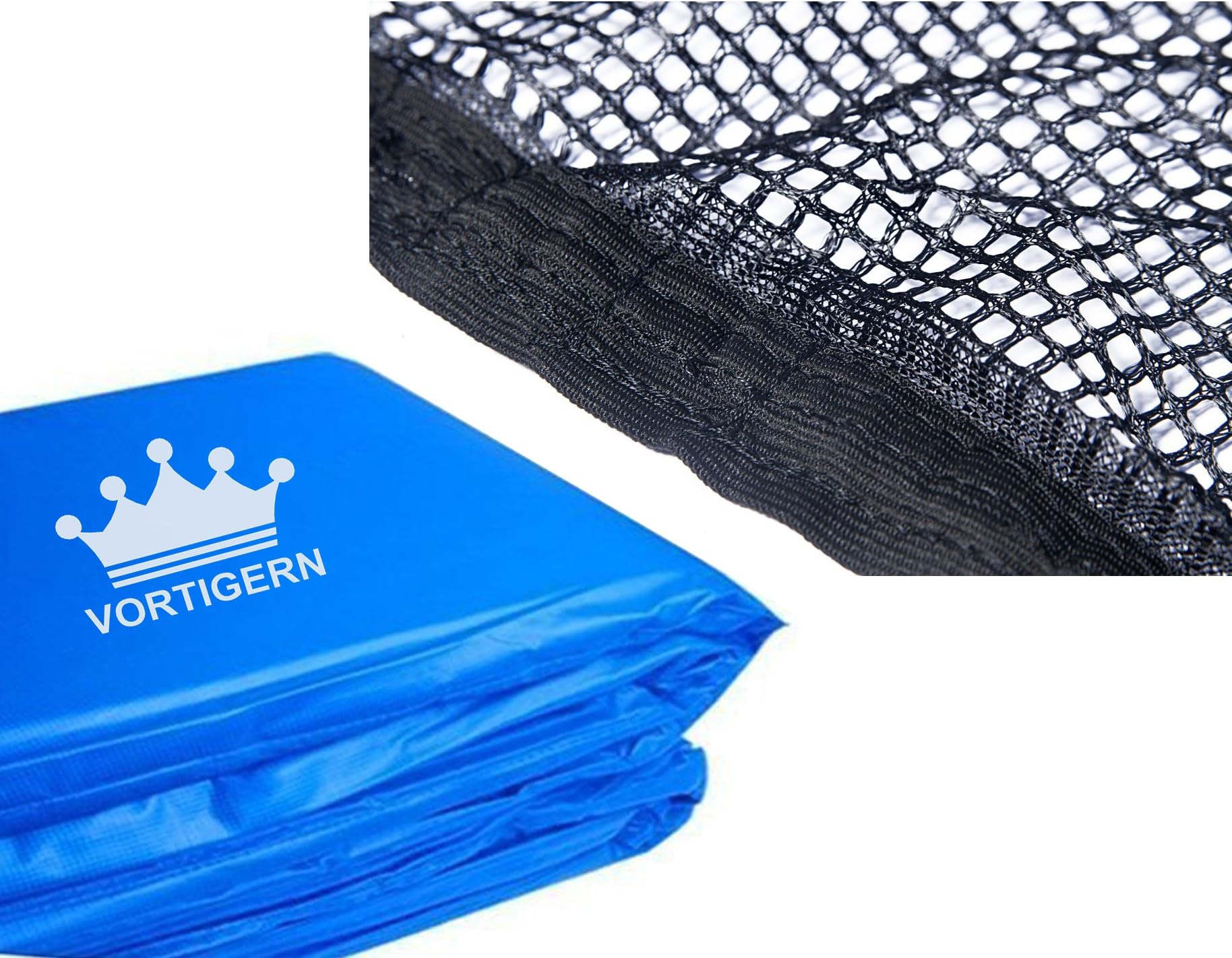 Vortigern Replacement Twin Pack of Padding and Safety Enclosure Netting for 12ft Diameter Trampoline