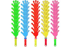 Sunshane 40 Pieces Plastic Hand Clappers Noise Makers Noisemaker Game Accessories for Fiesta Party Birthday Favors and Supplies, 7.5 Inch