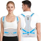 Aollop Posture Corrector Back Brace Men Women Breathable Adjustable