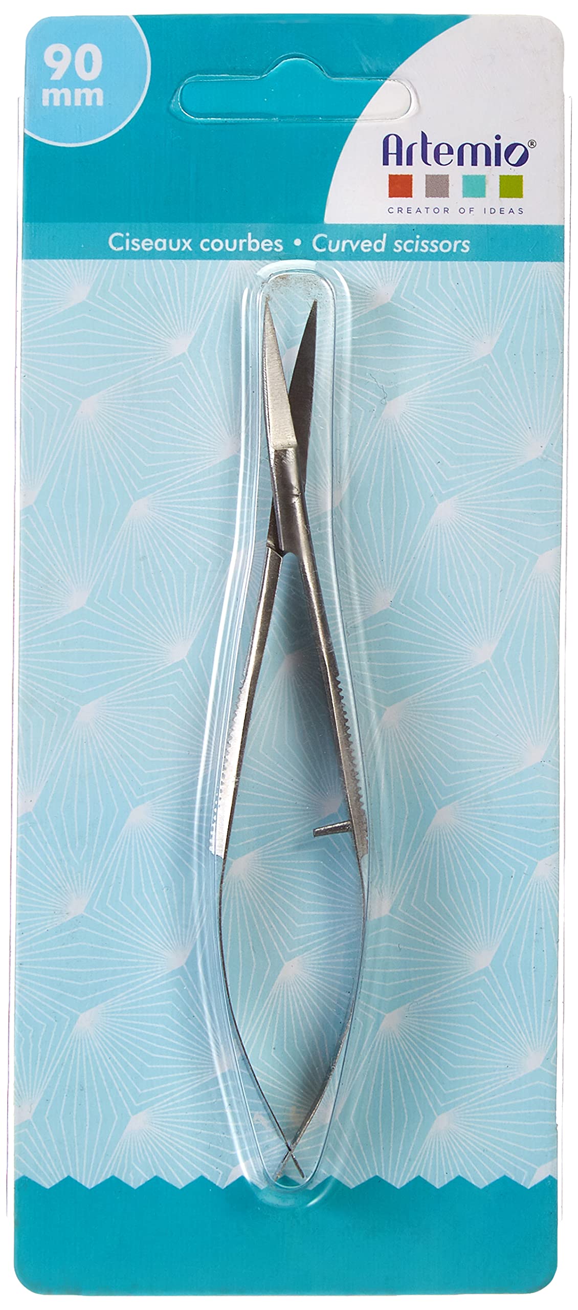 Artemio RE1315 Precision Curved Pliers Scissors, Stainless Steel, Silver, 7.2 x 1 x 17.2 cm