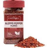 Eastanbul Aleppo Pepper, Aleppo Pepper Flakes, Turkish Pul Biber, 5.3oz | Aleppo for Mediterranean &amp; Middle Eastern Dishes, Crushed Turkish Red Biber Flakes, Delicious Chili, Vegan, Gluten Free