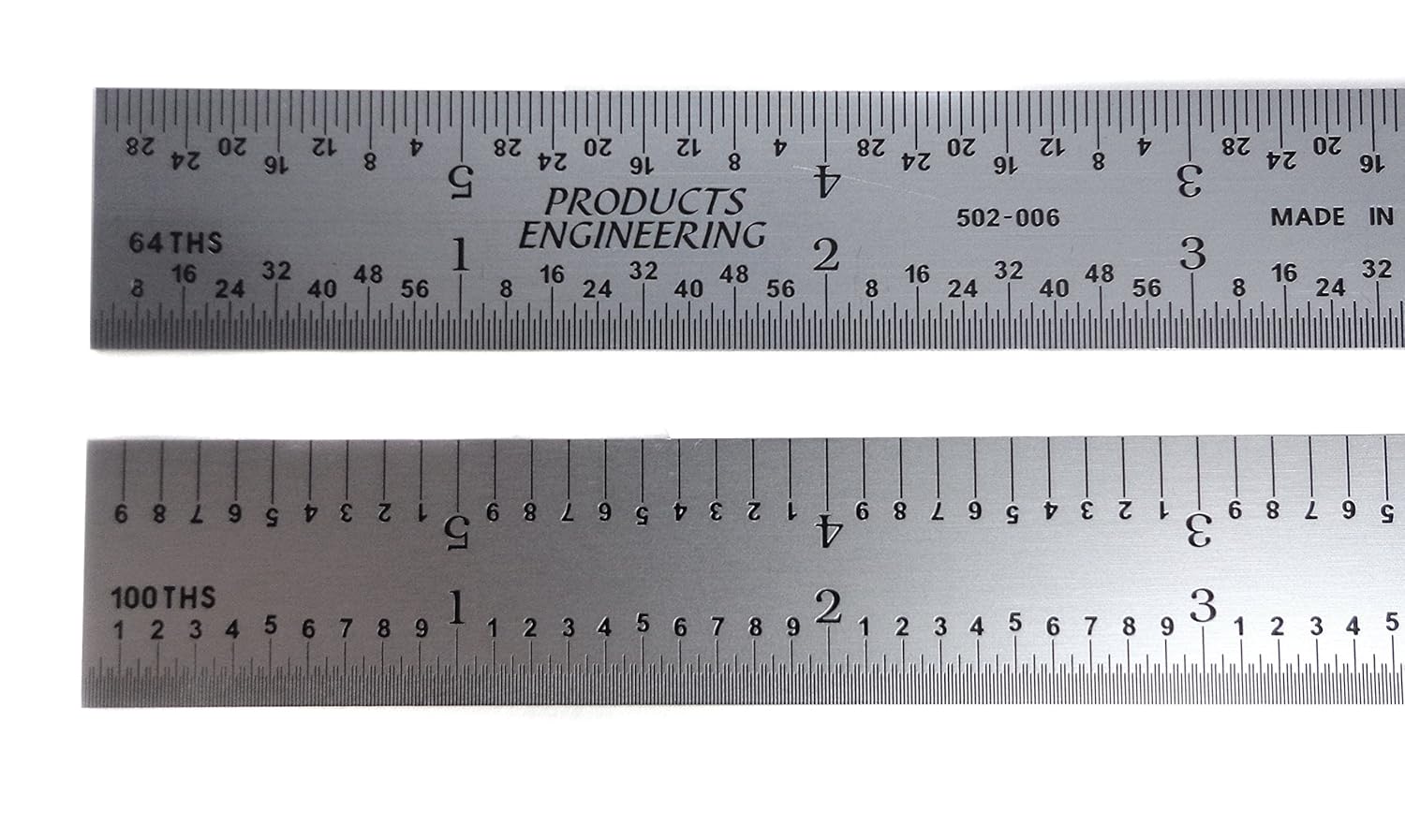 PEC 502024 24'' X 11/8'' 5R RIGID STEEL RULE Construction Rulers