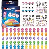 nicknack 162Pcs Magic Sticky Balloon Refill Kit DIY Crafts for Kids 3-12 | 162Pcs Kit, 60 Sticky Balloons &amp; 102 Stickers, Durable &amp; Pop-Resistant, Safe Non-Toxic, Mess-Free DIY Crafts Gifts for Kids