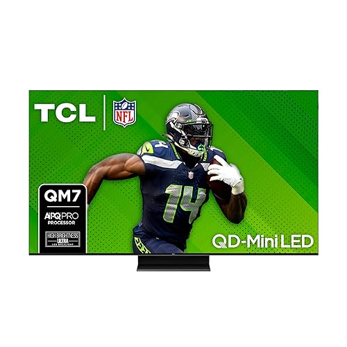 TCL 55-Inch QM7 QLED 4K Smart QD-Mini LED TV with Google TV
