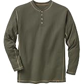 Legendary Whitetails Mens Henley Long Sleeve Casual Fit Shirt