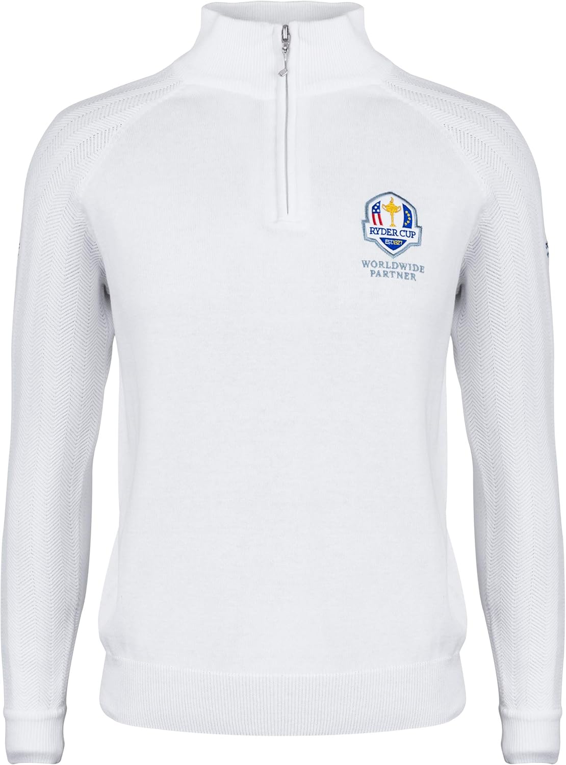 ladies zip neck jumper