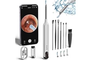 SOULLIFE Ear Wax Removal - XLife Earwax Remover Tool with 1296P HD Camera and 6 LED Lights,Wireless Ear Cleaner with 7PCS Ear Set,IP67 Waterproof Otoscope Ear Wax Removal Kit for iPhone,Android Smart Phones