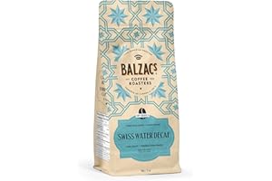Balzac's Coffee Roasters Swiss Water Decaf Whole Bean Coffee 12oz, Swiss Water Decaf, 12 ounces
