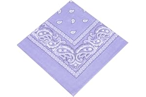 BOOLAVARD 1s, 6s, 9s or 12 Pack Cowboy Bandanas with Original Paisley Pattern