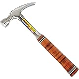 Estwing Hammer - 16 oz Straight Rip Claw with Smooth Face & Genuine Leather Grip - E16S