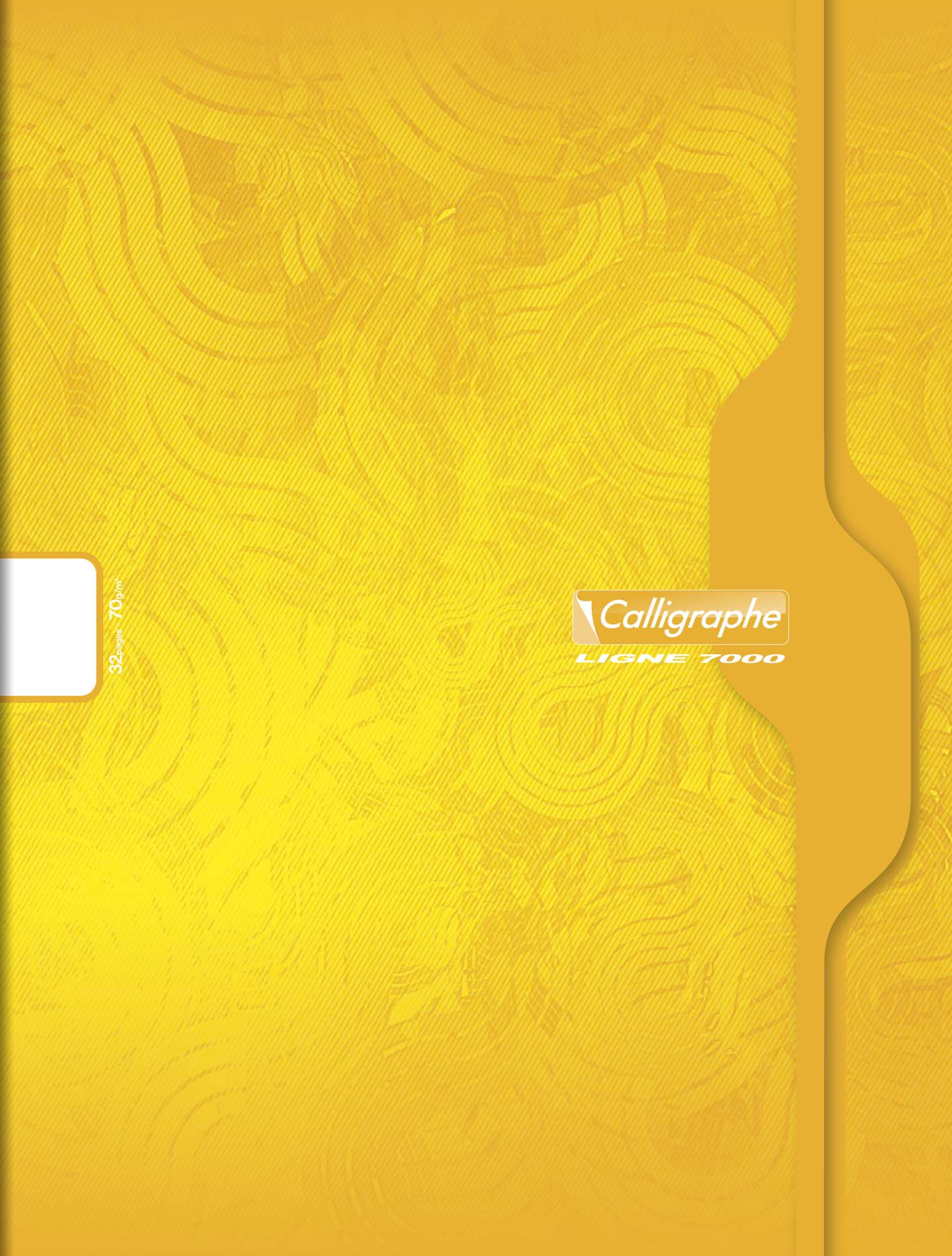 Calligraphe 7440C Set of 20 Stapled Notebooks (Clairefontaine) 24x32 cm - 32 Plain White Pages - 70 g Paper - Recycled Varnished Card Cover - Random Colours