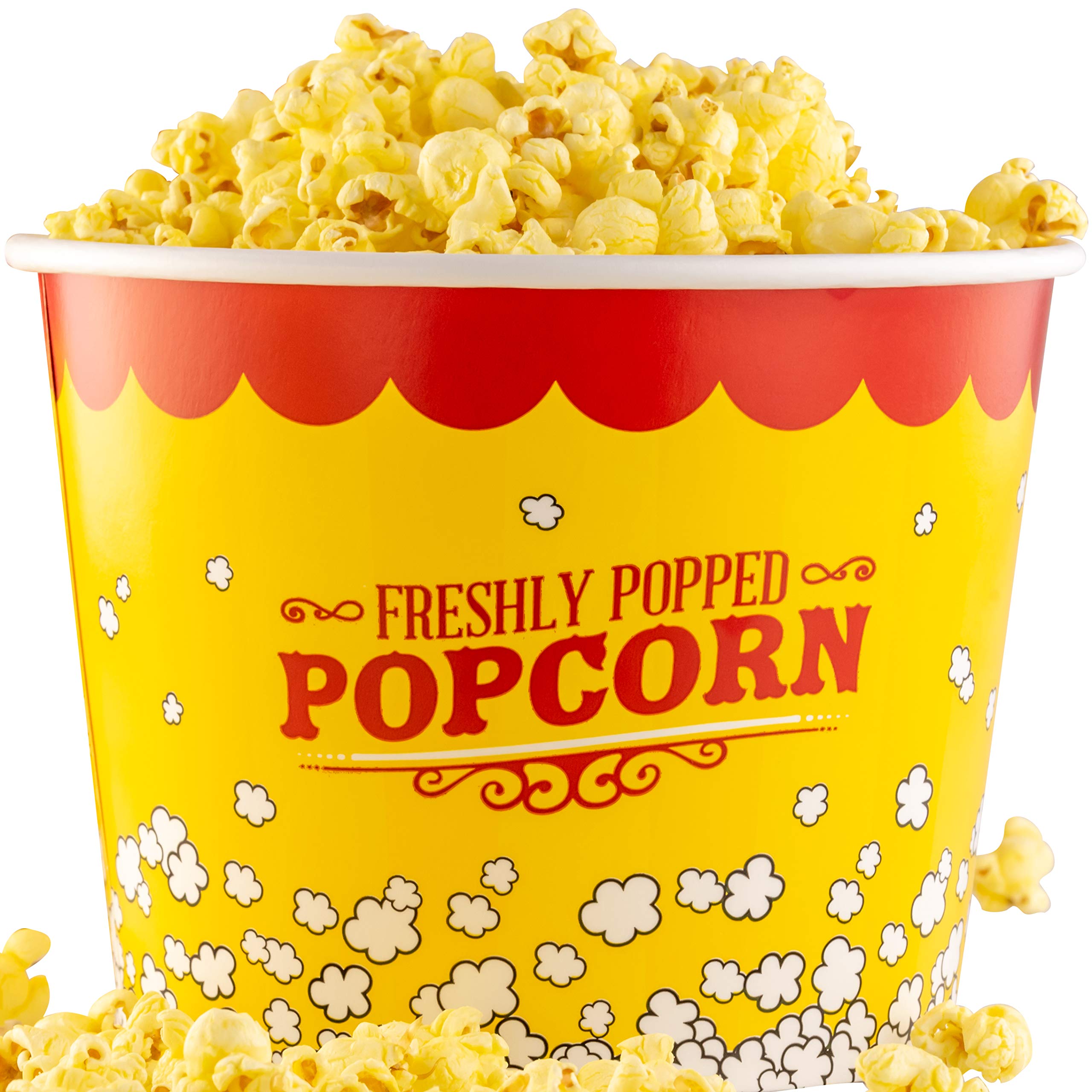 Buy Greaseproof, Retro 85oz Popcorn Buckets 3 Pack. Reusable and